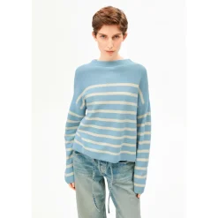 ARMEDANGELS - Women's Merinaa Stripes Knit Sweater - Pullover Best