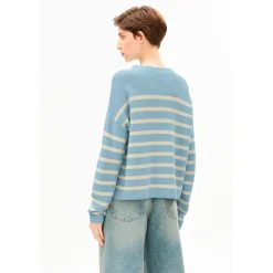 ARMEDANGELS - Women's Merinaa Stripes Knit Sweater - Pullover Best