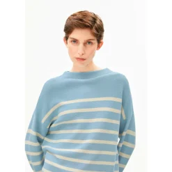 ARMEDANGELS - Women's Merinaa Stripes Knit Sweater - Pullover Best