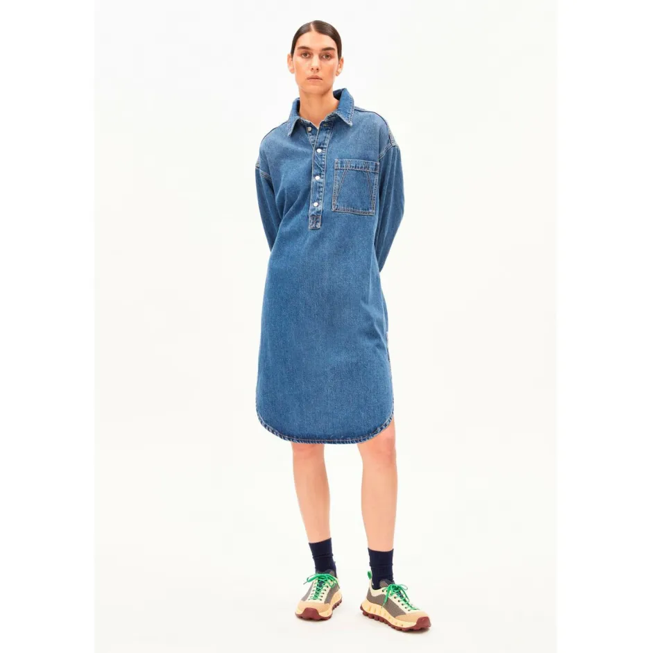 ARMEDANGELS - Woen' Overized Deni hirt Dre - Keid