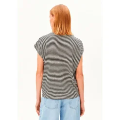 - Woen' ub Jerey tripe - T-hirt < ARMEDANGELS Hot