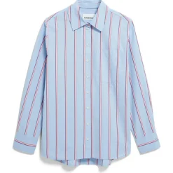 - Woen' tripe ooe hirt Boue - Bue < ARMEDANGELS Clearance