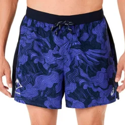 Asics Laufbekleidung|Hosen-- Fujitrail All Over Print 5'' Short - Laufshorts