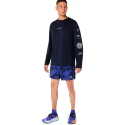 Asics Laufbekleidung|Hosen-- Fujitrail All Over Print 5'' Short - Laufshorts