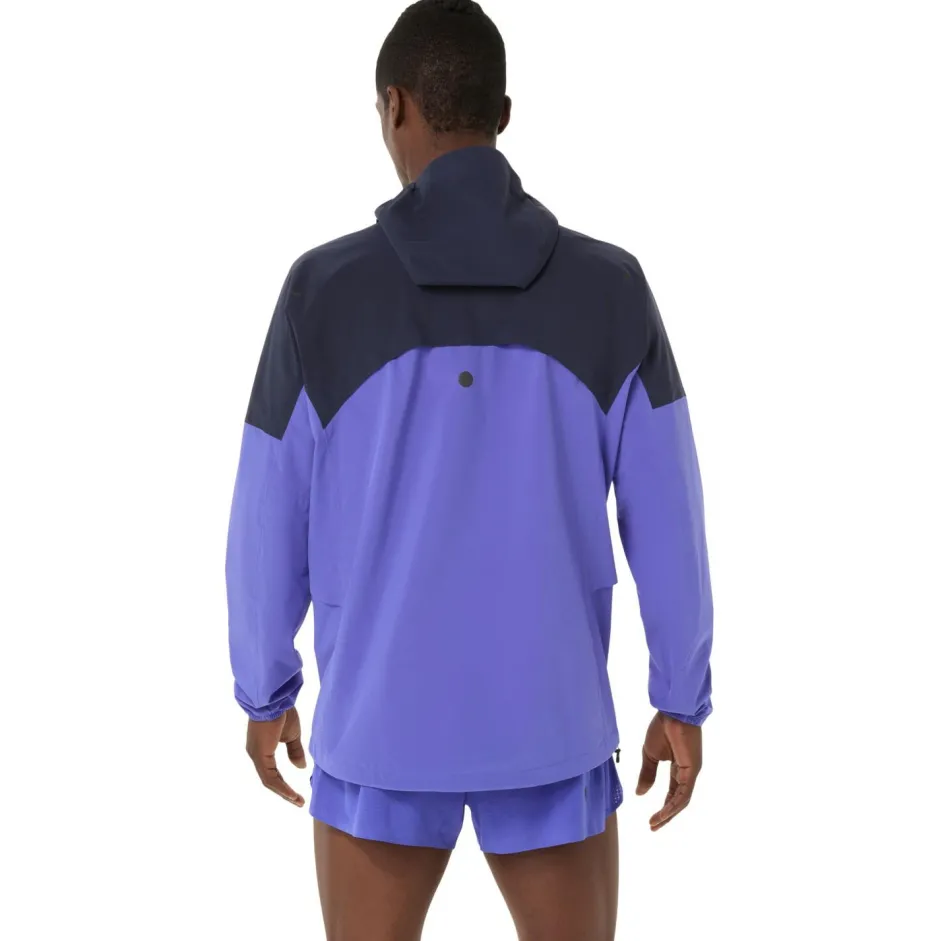 Asics Laufbekleidung|Jacken-- Metarun Legend Jacket - Laufjacke Midnight / Cobalt Burst / Illuminate Green