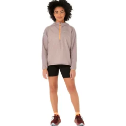 Asics - Women's Fujitrail Packable Windbreaker - Laufjacke Rainstorm Grey