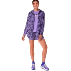 Asics Laufbekleidung|Jacken-- Women's Fujitrail Packable Jacket - Laufjacke Amethyst