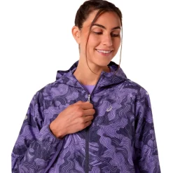 Asics Laufbekleidung|Jacken-- Women's Fujitrail Packable Jacket - Laufjacke Amethyst