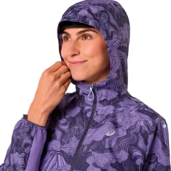 Asics Laufbekleidung|Jacken-- Women's Fujitrail Packable Jacket - Laufjacke Amethyst