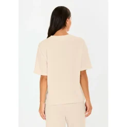 ATHLECIA Yogabekleidung|Fitnessbekleidung-- Women's Cardall Waffle Tee - T-Shirt Vaporous Gray