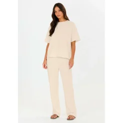 ATHLECIA Yogabekleidung|Fitnessbekleidung-- Women's Cardall Waffle Tee - T-Shirt Vaporous Gray