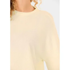 ATHLECIA - Women's Cardall Waffle Sweatshirt - Pullover Vaporous Gray