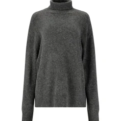 ATHLECIA - Women's Daviana Knitted High Neck - Pullover Dark Grey Melange Discount