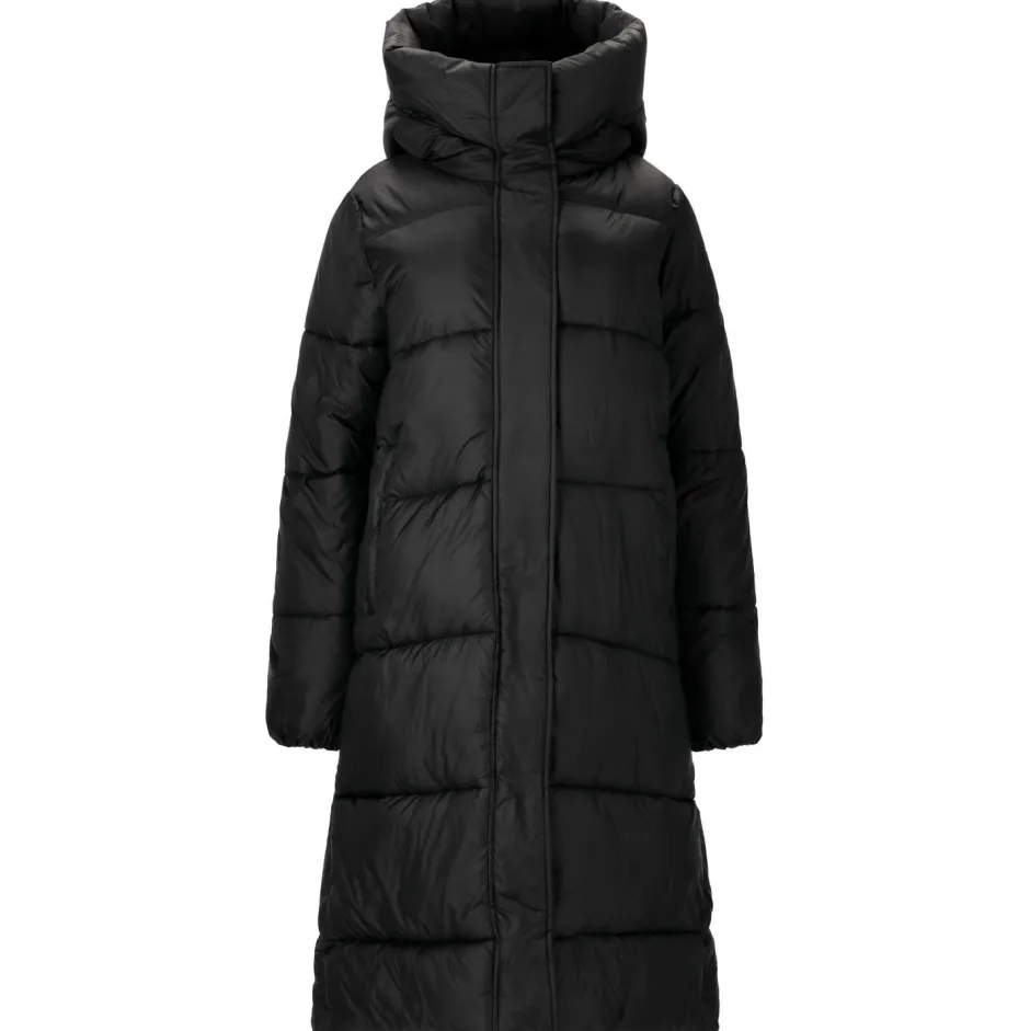 ATHLECIA Freizeitjacken|Wanderbekleidung-- Women's Miraz Long Puffer Jacket - Mantel Black