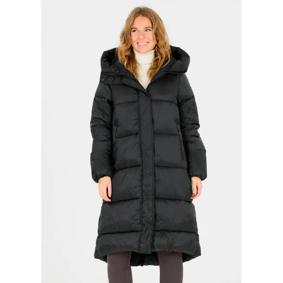 ATHLECIA Freizeitjacken|Wanderbekleidung-- Women's Miraz Long Puffer Jacket - Mantel Black