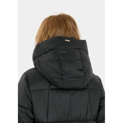 ATHLECIA Freizeitjacken|Wanderbekleidung-- Women's Miraz Long Puffer Jacket - Mantel Black