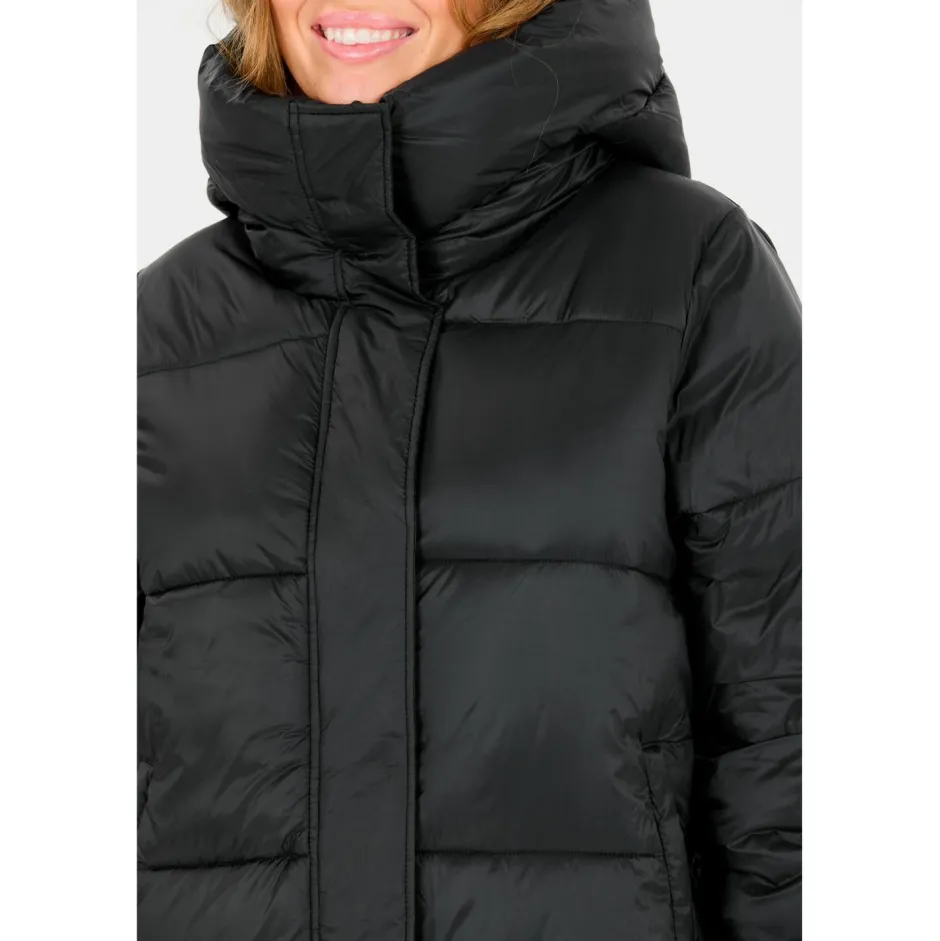 ATHLECIA Freizeitjacken|Wanderbekleidung-- Women's Miraz Long Puffer Jacket - Mantel Black