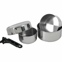 Basic Nature - Biwak Edelstahl 2 - Topf-Set Metallic Sale