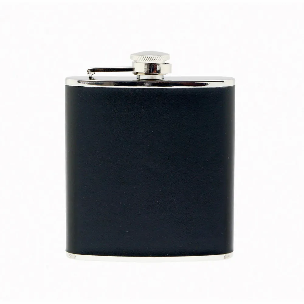 Basic Nature - Flachmann Eckig - Flachmann Black