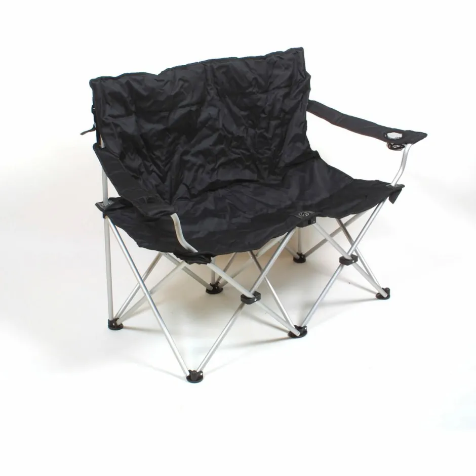 Basic Nature Campingstühle|Campingstühle-- Travelchair Love Seat Faltsofa - Campingstuhl Black