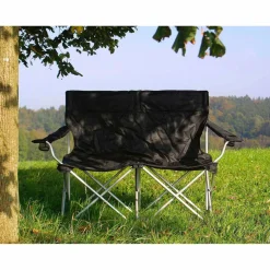 Basic Nature Campingstühle|Campingstühle-- Travelchair Love Seat Faltsofa - Campingstuhl Black