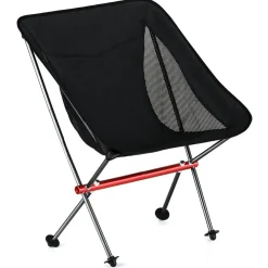 Basic Nature - Travelchair Ultralight Low Rest - Campingstuhl Black Best