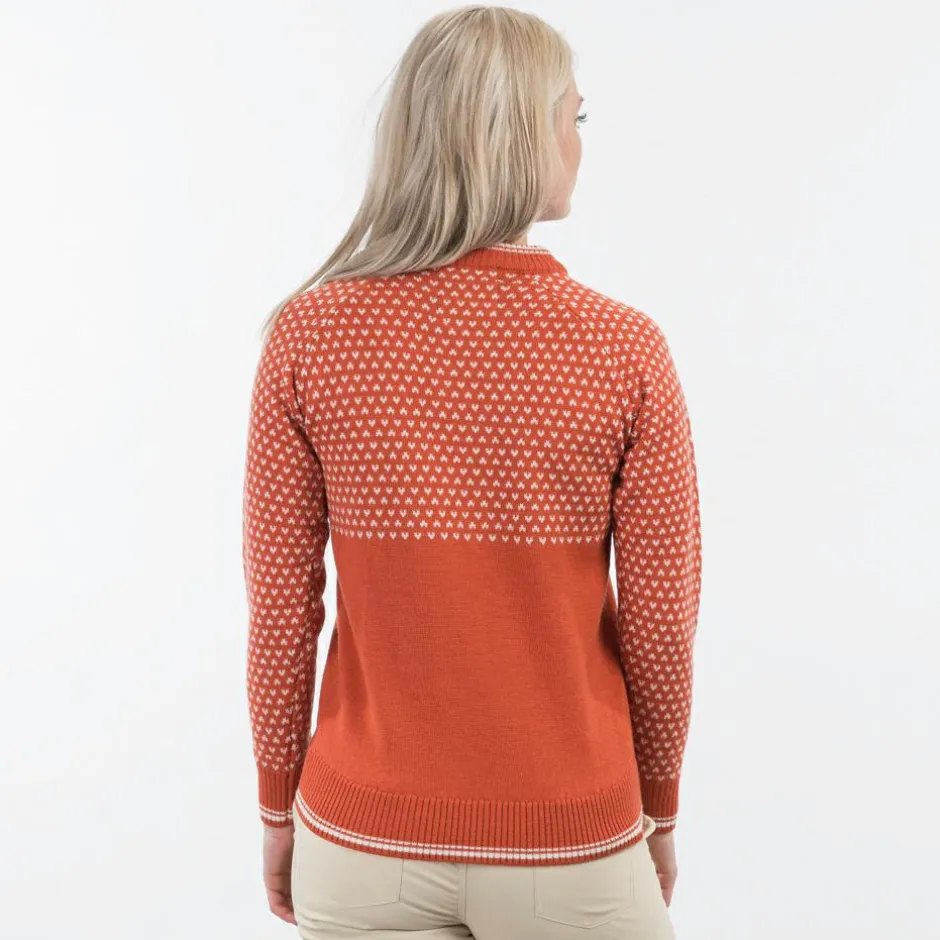 Bergans Pullover & Hoodies|Alltagsbekleidung-- Women's Alvdal Wool Jumper - Merinopullover Vanilla White / Solid Dark Grey