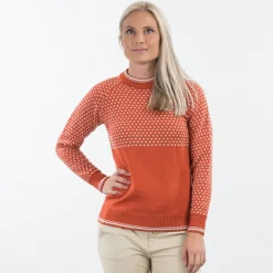 Bergans Pullover & Hoodies|Alltagsbekleidung-- Women's Alvdal Wool Jumper - Merinopullover Vanilla White / Solid Dark Grey