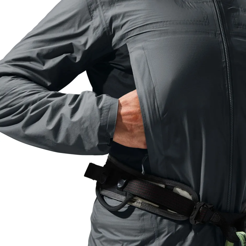 Berghaus Trekkingbekleidung|Skibekleidung-- MTN Guide Hyper Alpha Jacket - Regenjacke Grey Pinstripe / Jet Black