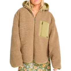 Billabong Freizeitjacken|Jacken-- Women's Oceanside Reversible Jacket - Freizeitjacke Green Tea