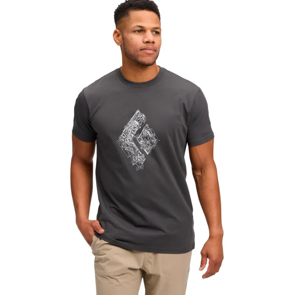 Black Diamond Kletterbekleidung|T-Shirts-- Engineered Diamond S/S Tee - T-Shirt