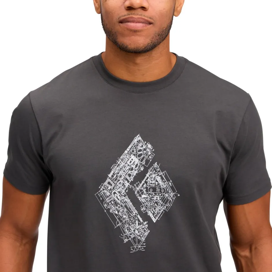 Black Diamond Kletterbekleidung|T-Shirts-- Engineered Diamond S/S Tee - T-Shirt