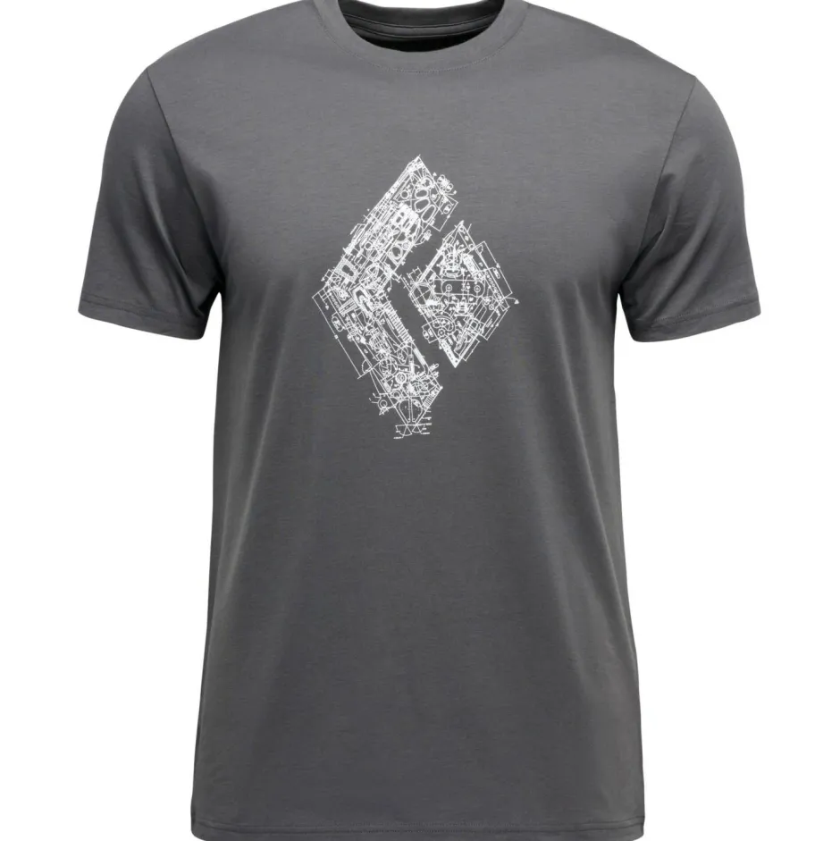 Black Diamond Kletterbekleidung|T-Shirts-- Engineered Diamond S/S Tee - T-Shirt