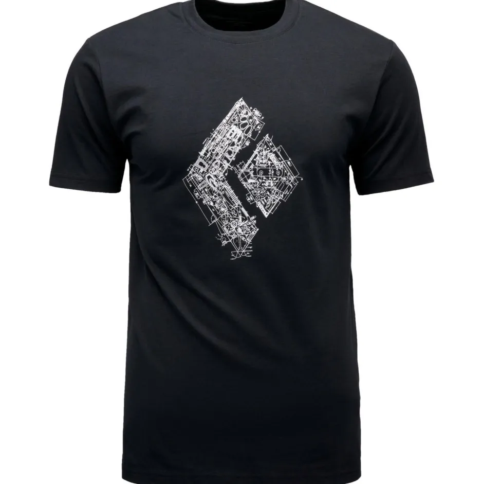 Black Diamond Kletterbekleidung|T-Shirts-- Engineered Diamond S/S Tee - T-Shirt