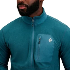 Black Diamond Pullover & Hoodies|Alltagsbekleidung-- Rift Half-Zip Fleece Jacket - Fleecepullover Midnight Blue / Midnight Blue