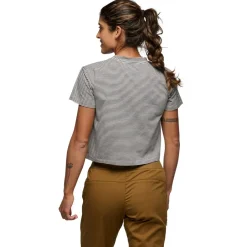 Black Diamond Kletterbekleidung|T-Shirts-- Women's BD Stripe Crop S/S Tee - T-Shirt