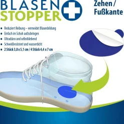 Blasenstopper Trekkingausrüstung|Laufausrüstung-- Ovale für Zehen/Fusskante
