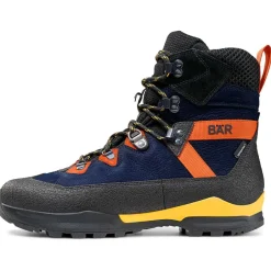 Bu00e4r Wanderschuhe|Trekkingschuhe-Bär - Bergkomfort WP - Wanderschuhe Dunkelblau / Orange