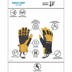C.A.M.P. - Geko Grip - Handschuhe Black / Yellow Sale