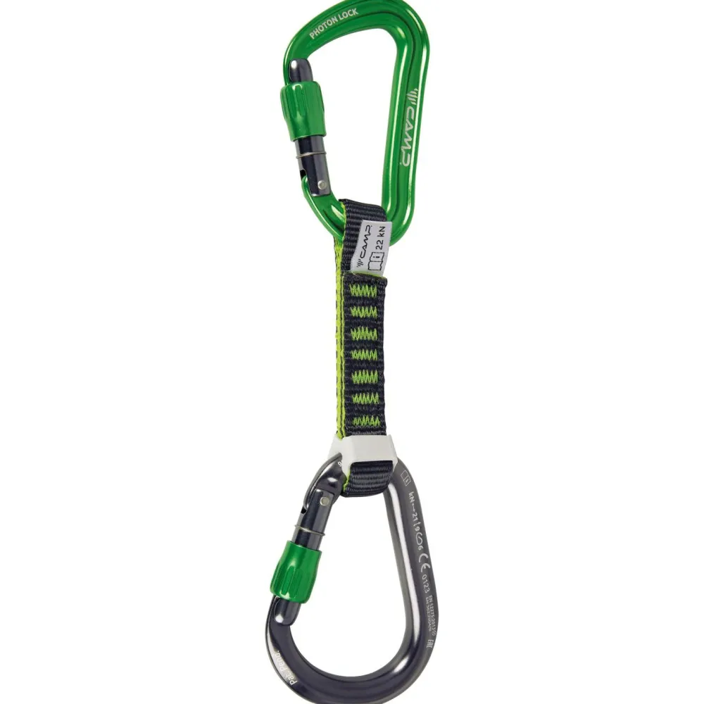 C.A.M.P. - Locker Draw KS - Express-Schlinge Anthracite / Green Clearance
