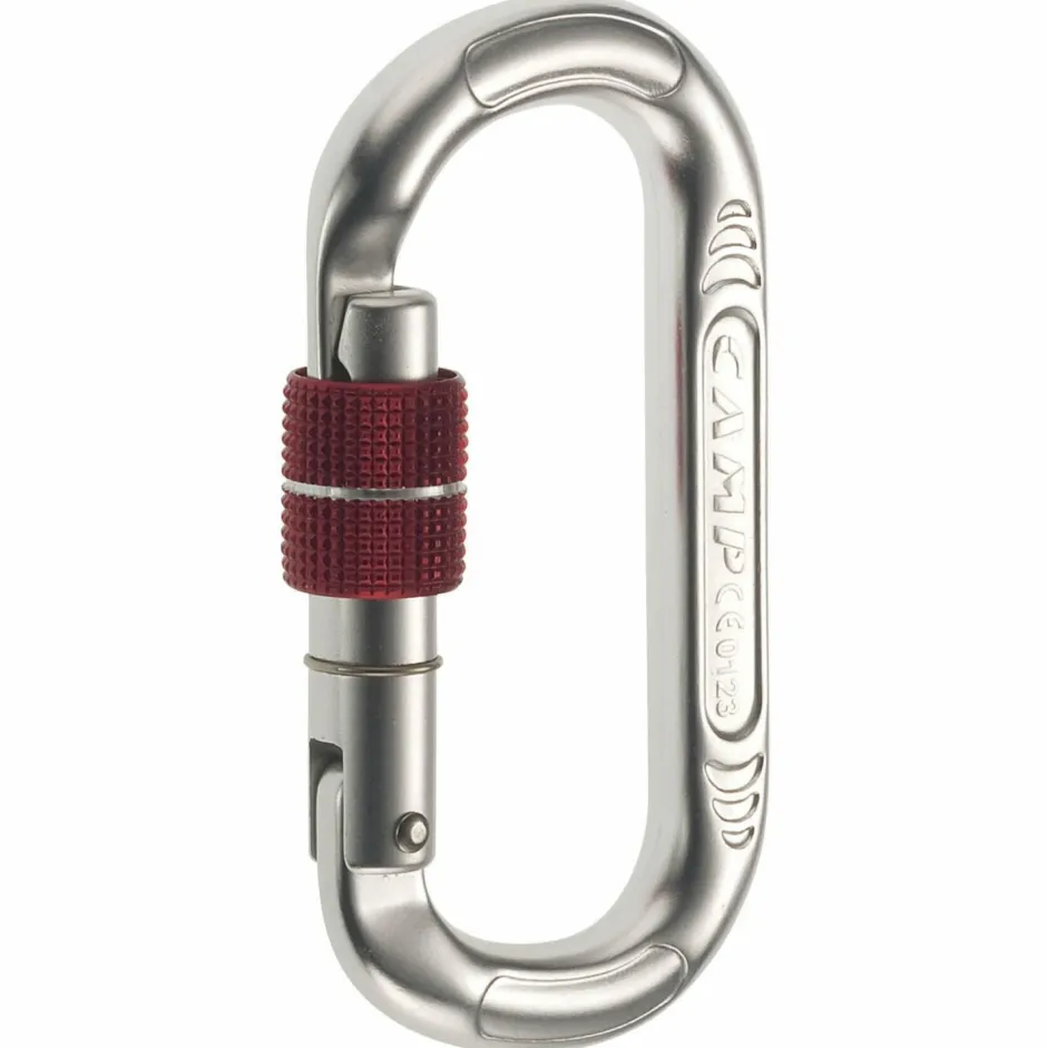 C.A.M.P. Karabiner & Express-Sets-- Oval Compact Lock - Schraubkarabiner Silver