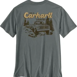 Carhartt Alltagsbekleidung|T-Shirts-- Irvine Relaxed Truck - T-Shirt Weathered Ash Heather