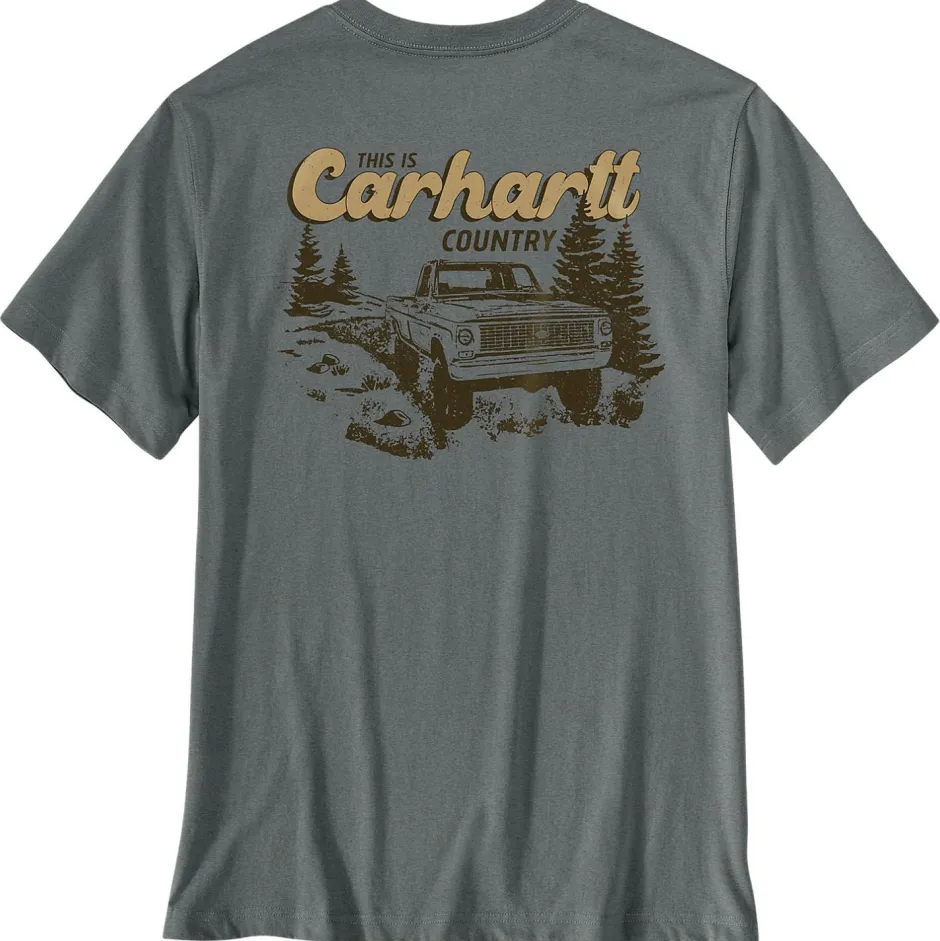 Carhartt Alltagsbekleidung|T-Shirts-- Irvine Relaxed Truck - T-Shirt Weathered Ash Heather