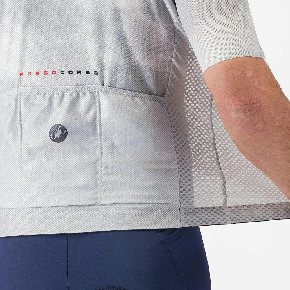 Castelli - Climber's A/C Jersey - Radtrikot Silver Gray / Smoky Gray Outlet