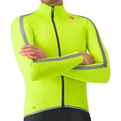 Castelli - Ultra Rain Cape - Fahrradjacke Electric Lime / Silver Reflex Sale