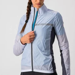 Castelli Fahrradbekleidung|Fahrradjacken-- Women's Squadra Stretch Jacket - Fahrradjacke Light Black / Dark Grey