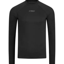 CEP Skibekleidung|Merinounterwäsche-- Women's Core Run Merino Base Layer L/S - Merinounterwäsche Black