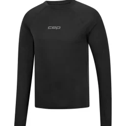 CEP Skibekleidung|Merinounterwäsche-- Women's Core Run Merino Base Layer L/S - Merinounterwäsche Black