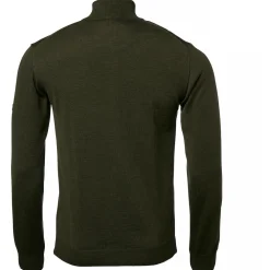 Chevalier - Aston Half Zip Merino Pullover - Merinopullover Dark Green Outlet