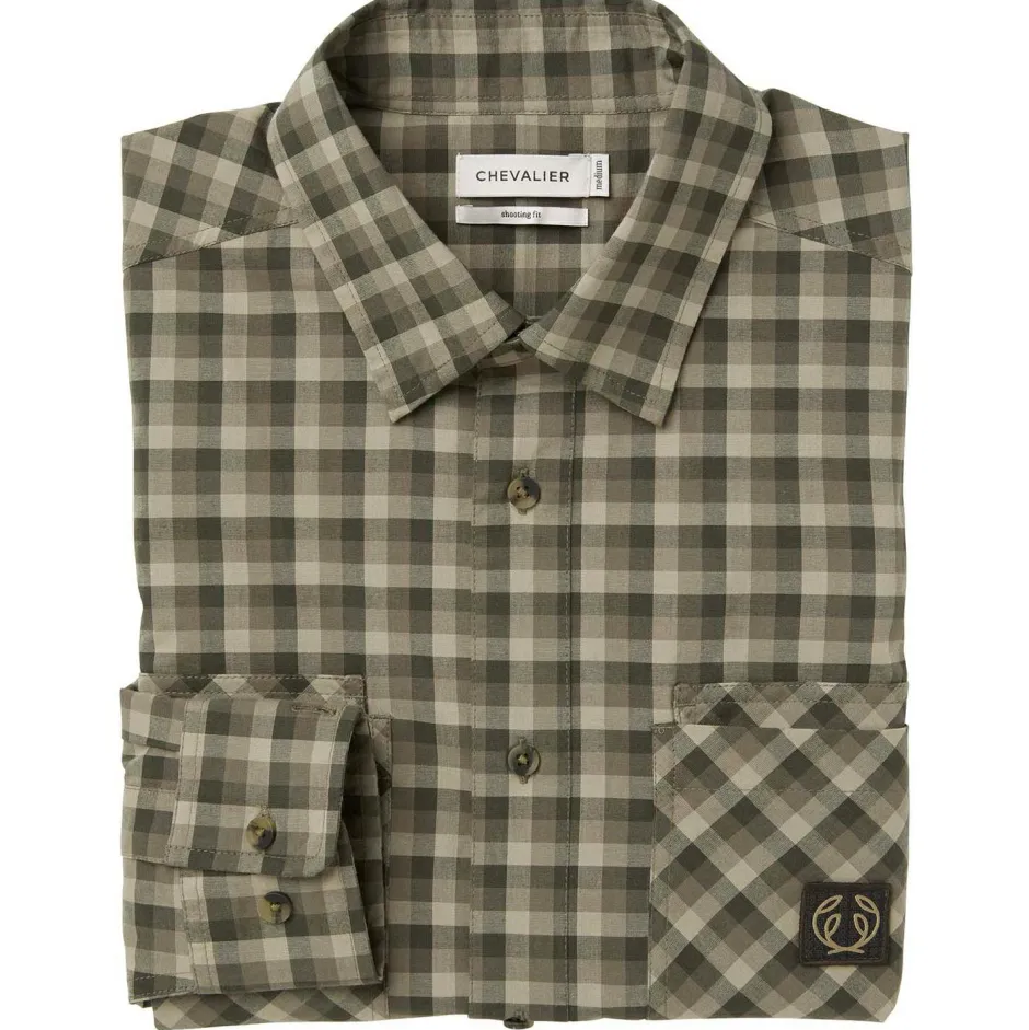 Chevalier Shirts, Hemden & Longsleeves|Wanderbekleidung-- Creek Shooting Fit Coolmax Shirt - Hemd Mink Brown Checked